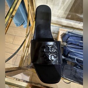 Tory Burch Everly Low Heel Sandals Calf Leather